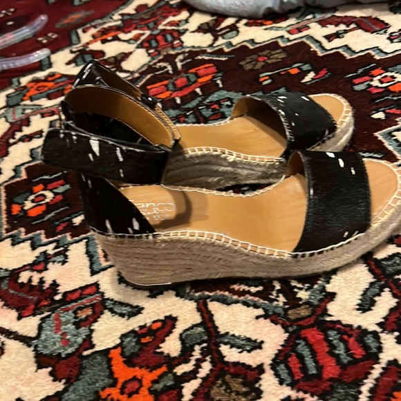 Franco Sarto Platform Animal Print Sandals - Picture 2 of 11